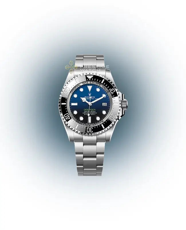 Rolex 136660 Deepsea Blue watch with ceramic bezel and oystersteel case, brand new, 44mm diameter.
